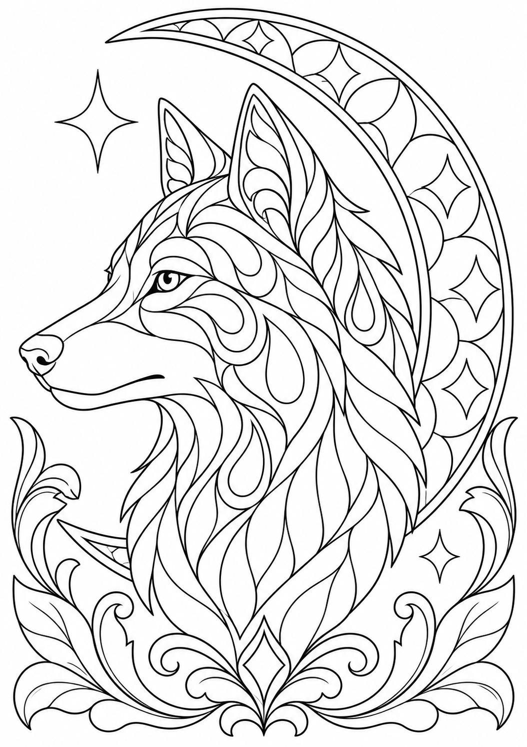 The moonlit wolf