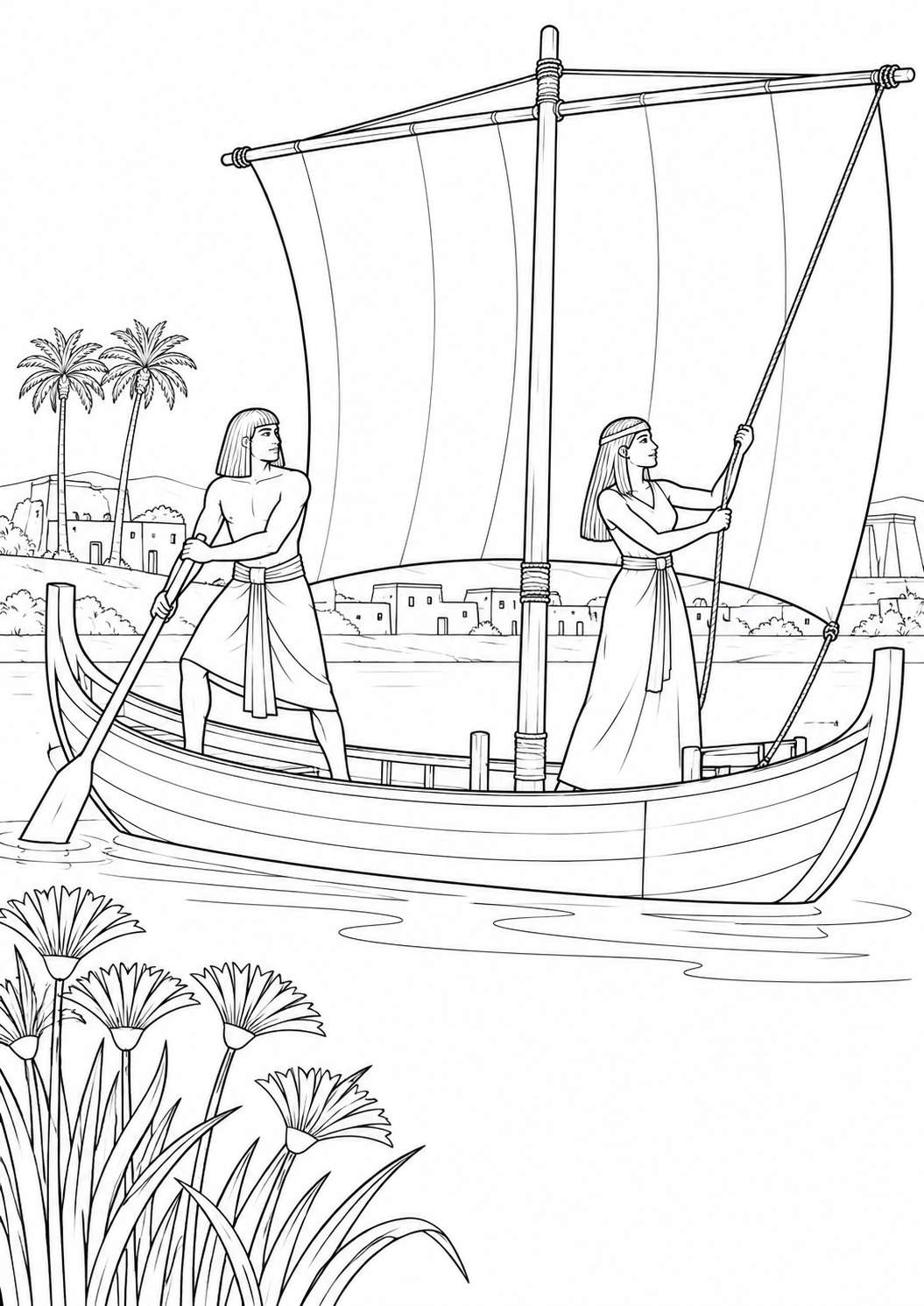 A boat on the Nile