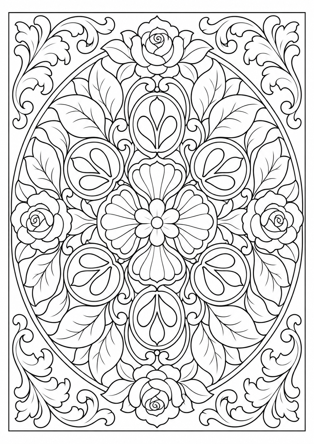 The oval floral jewel