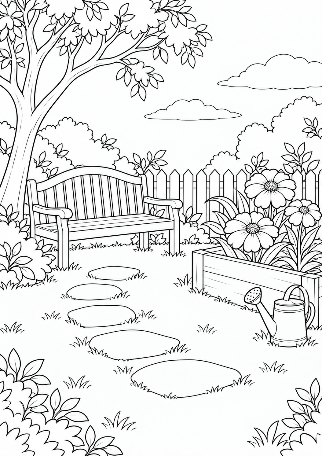 The peaceful garden