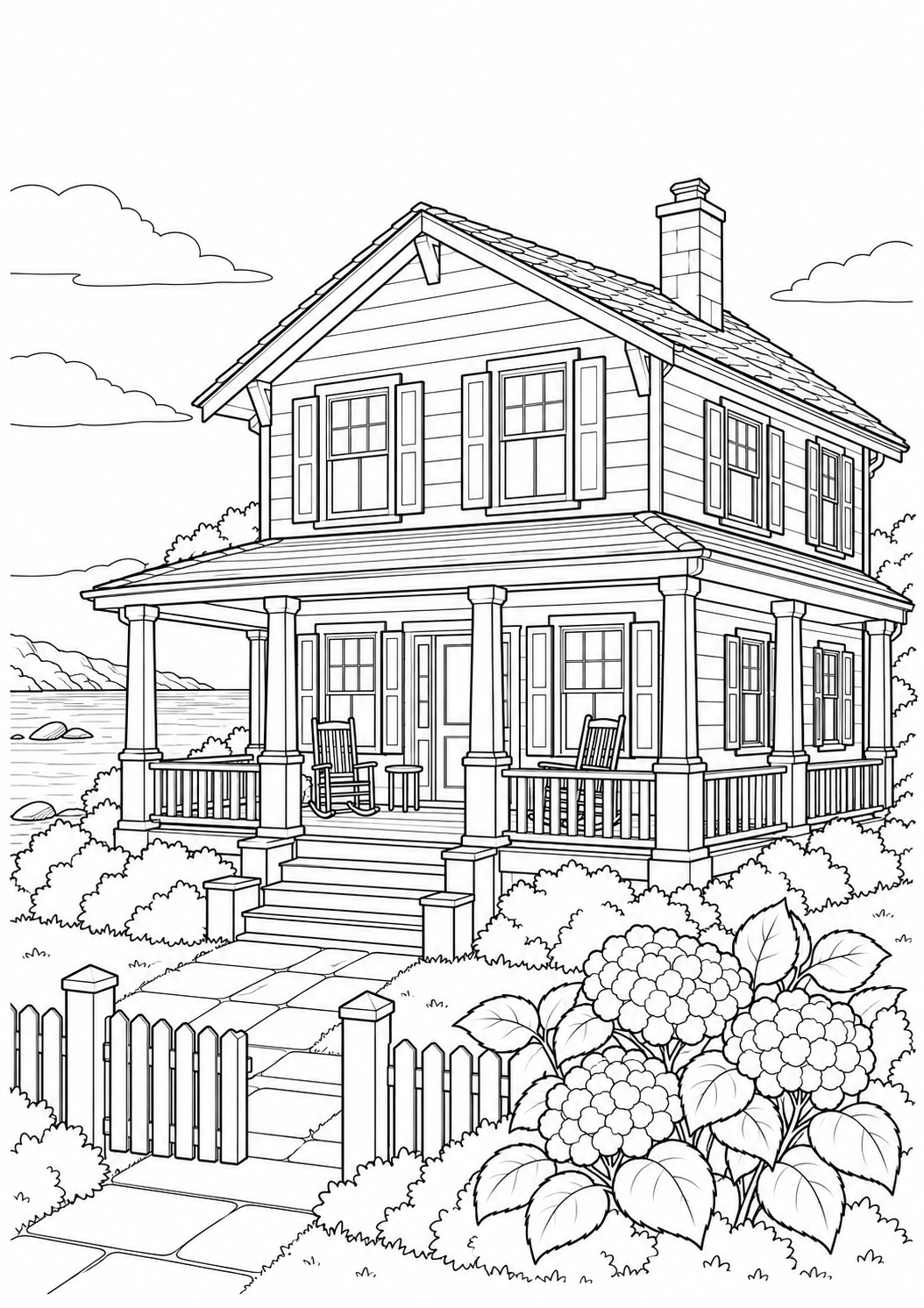 The house with the wide porch