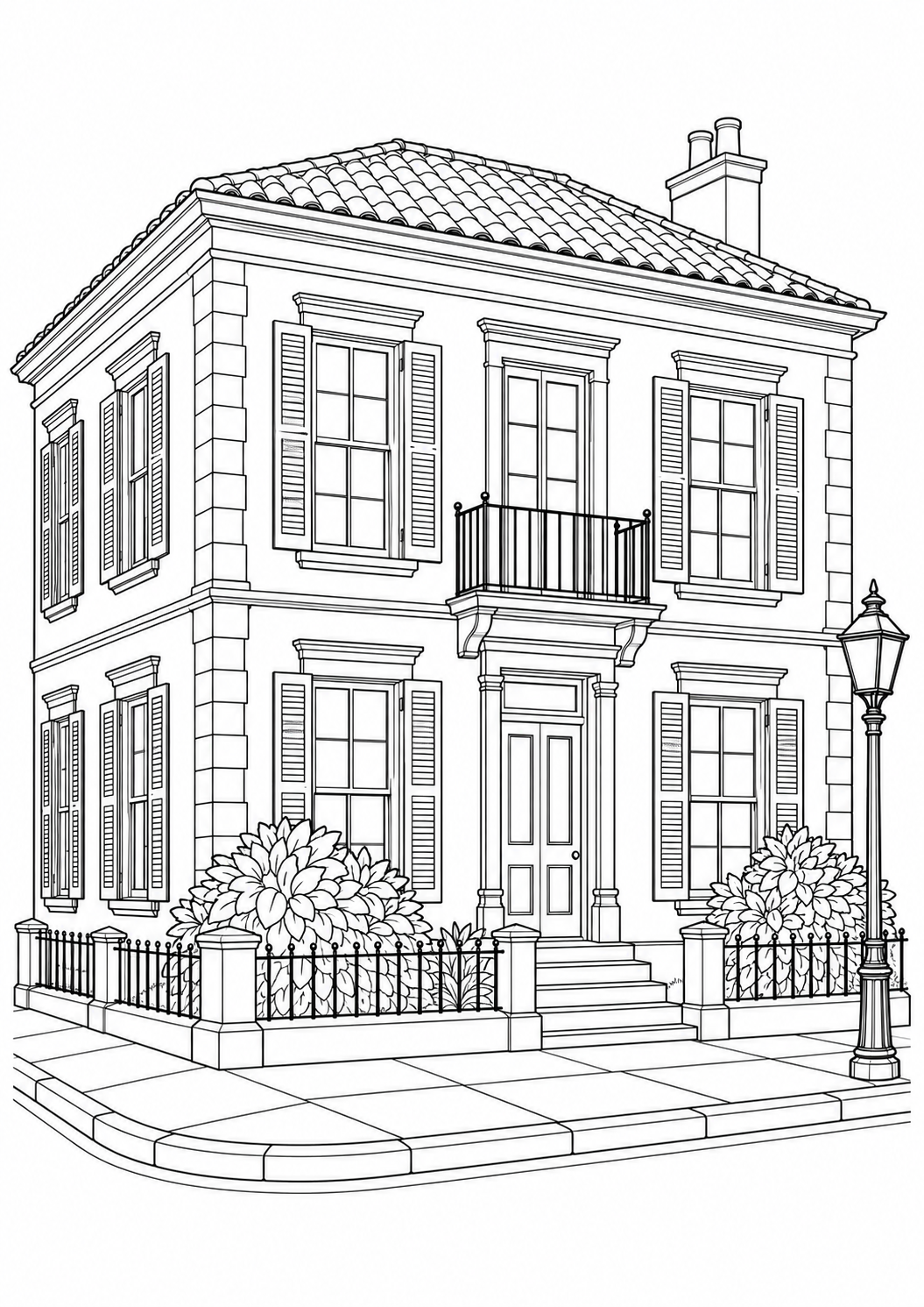 The townhouse on the corner