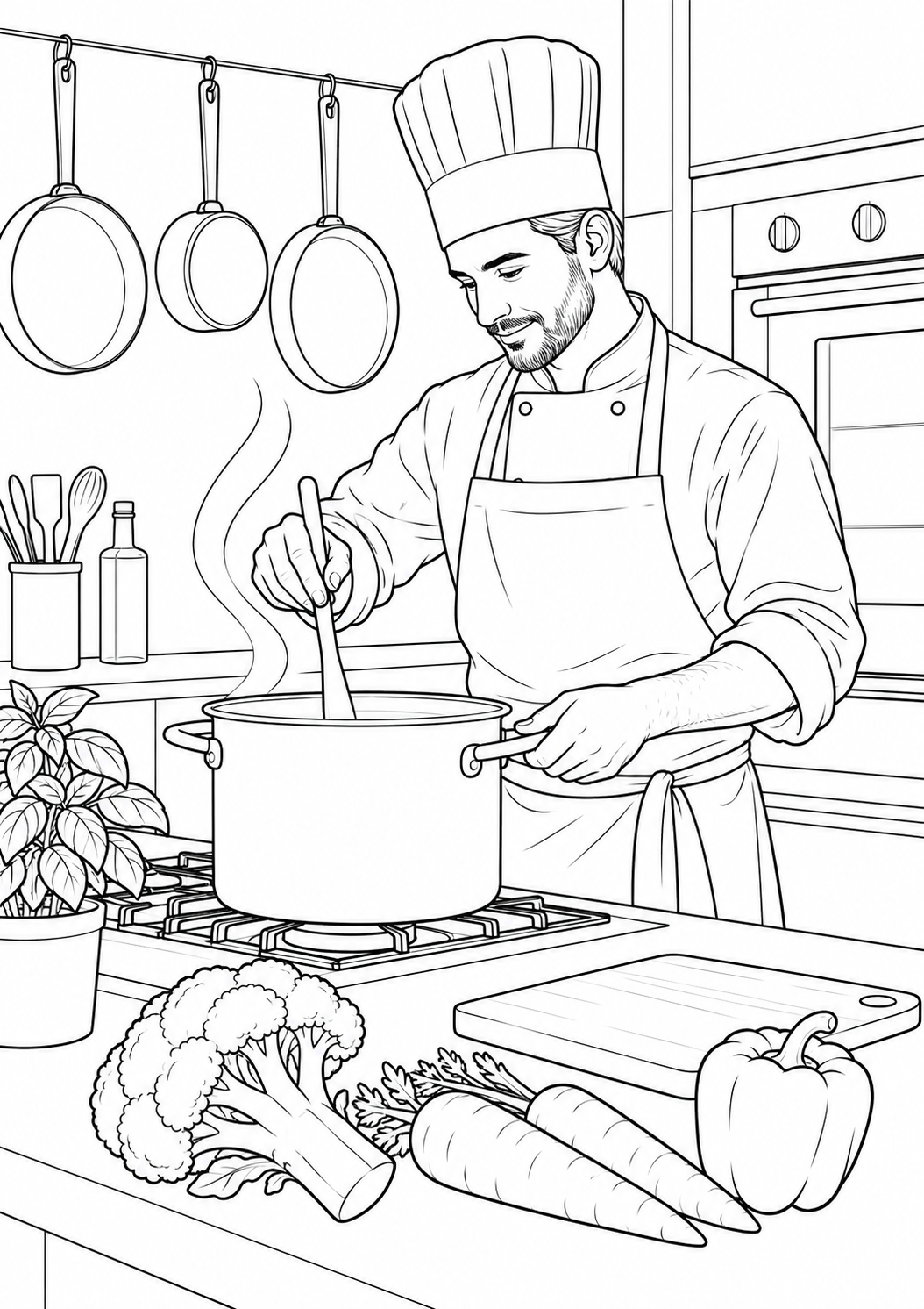 The chef at work