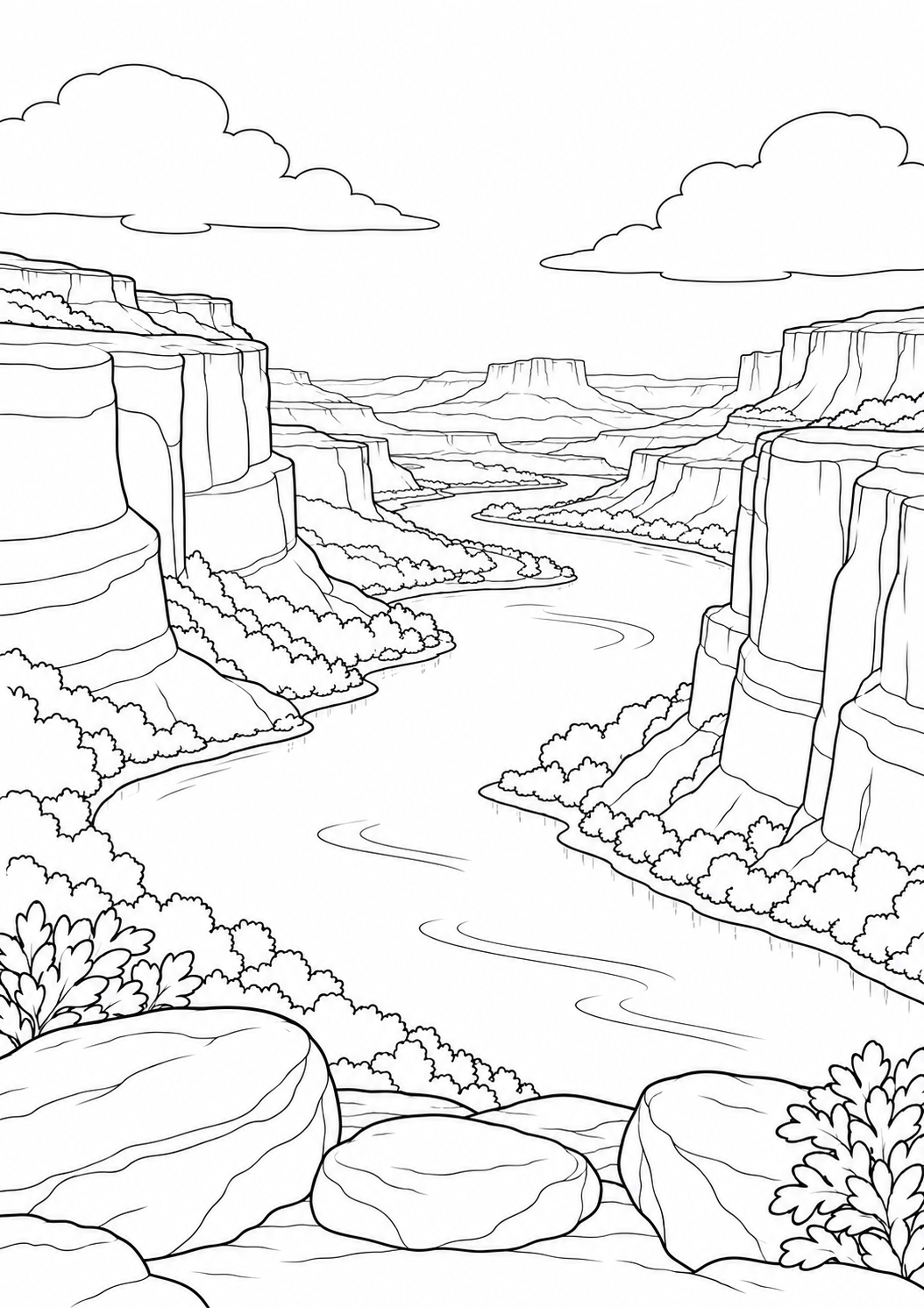 The river canyon