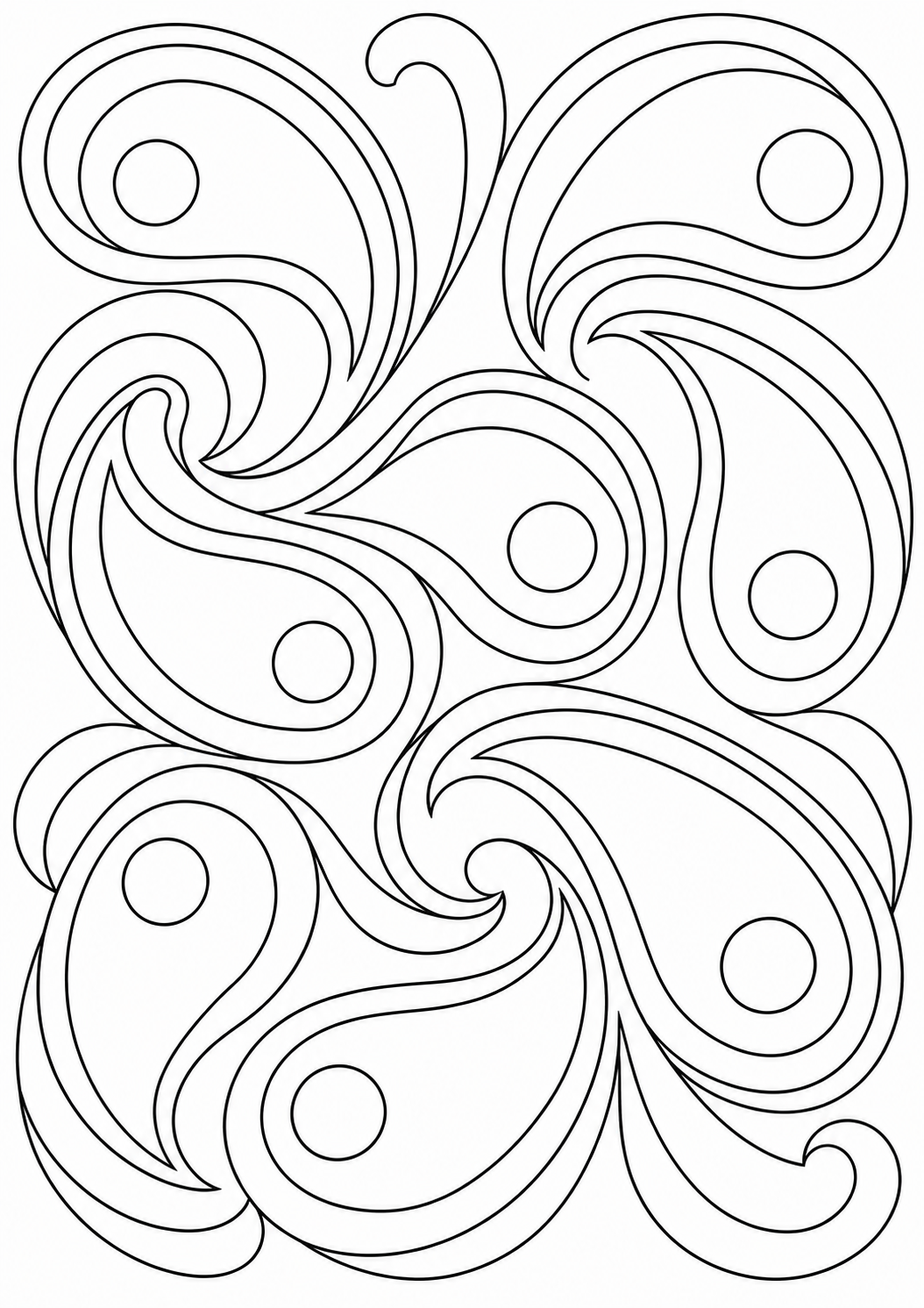 Flowing drops