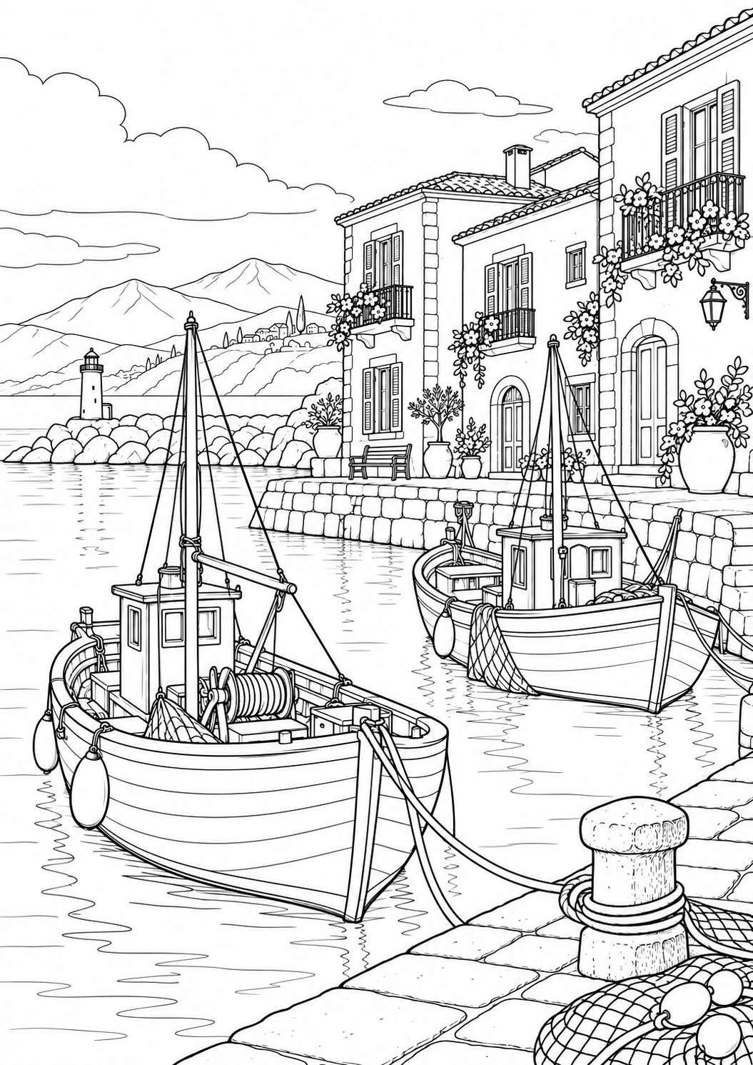 The little fishing harbour