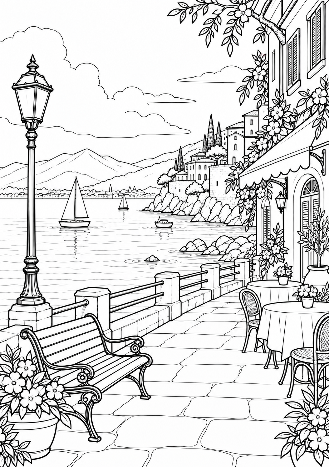 The seaside promenade