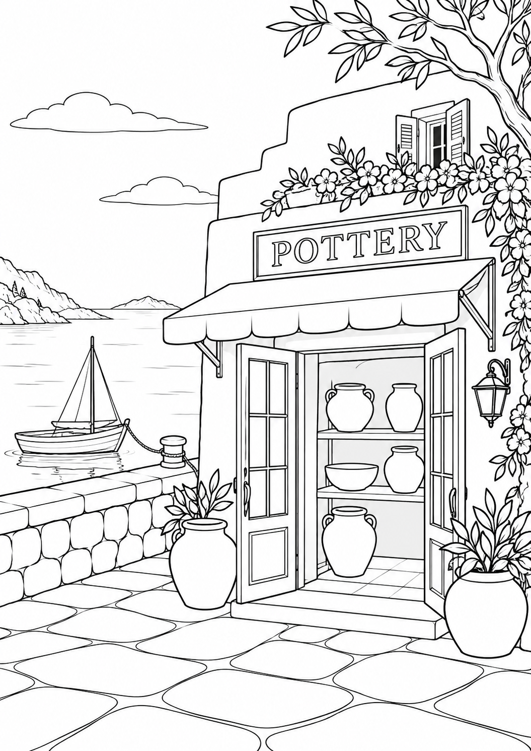 The pottery shop by the harbour
