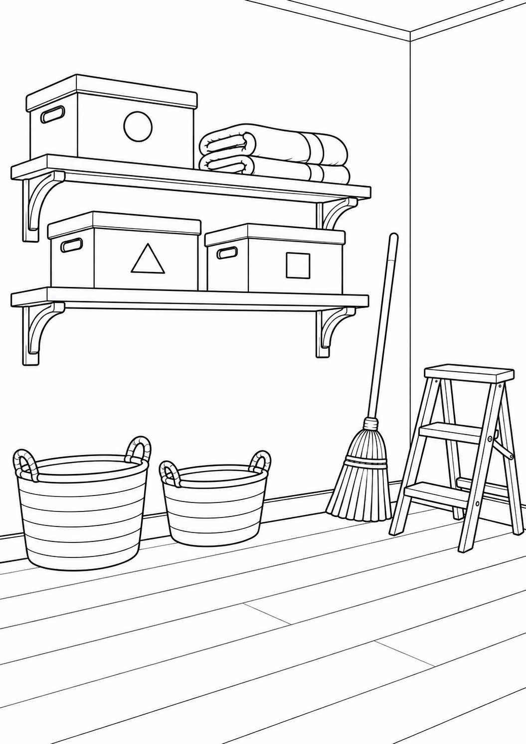 The tidy storage room