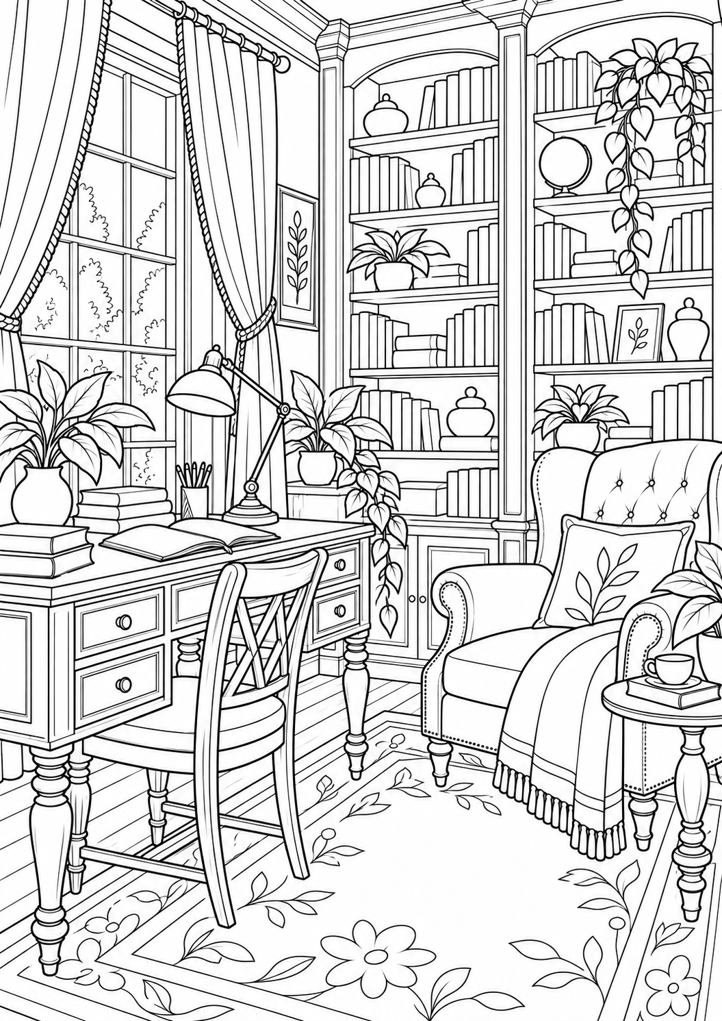 The book lover’s study